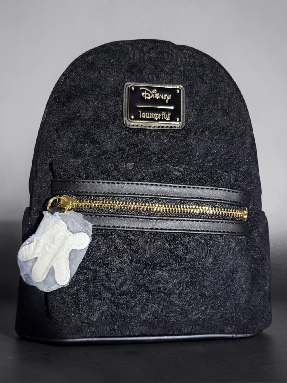 New - Loungefly Disney Mickey Mouse Terrycloth Allover Print Mini Backpack